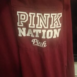 Womens Pink Nation long sleeve shirt